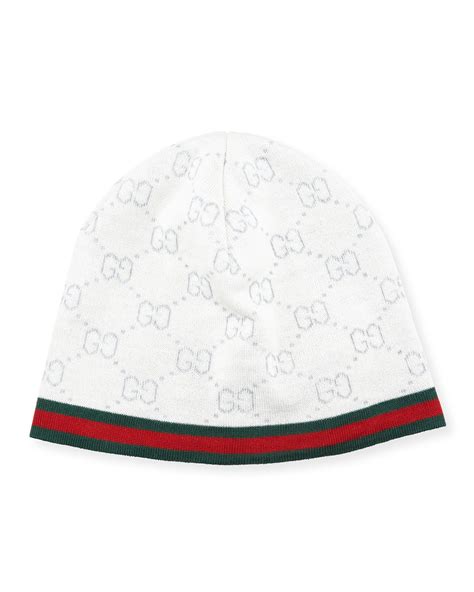 gucci white sox hat|white Gucci beanie.